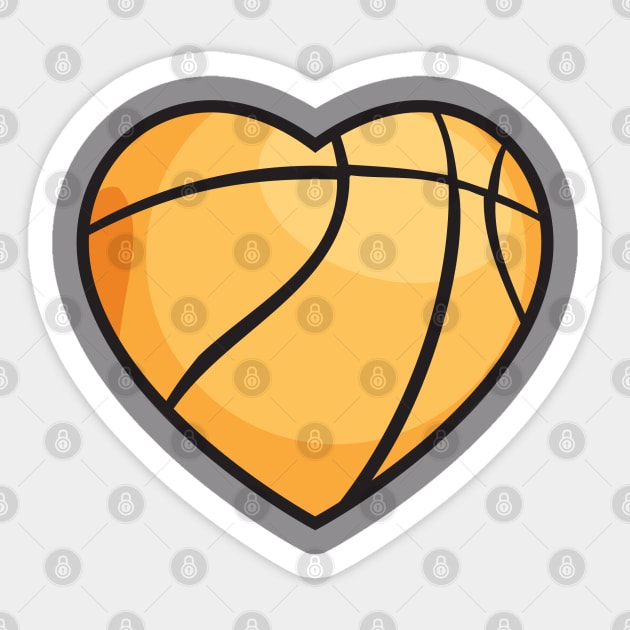 Basketball Love Heart Sticker by Rayrock76